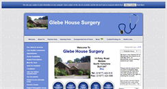 Desktop Screenshot of glebehousesurgery.nhs.uk